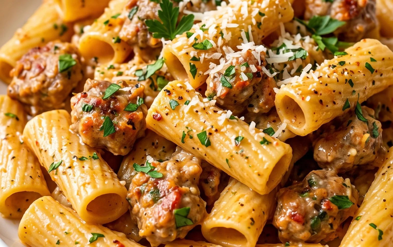 Creamy Sausage Rigatoni (One-Pan, 30-Minute Meal)