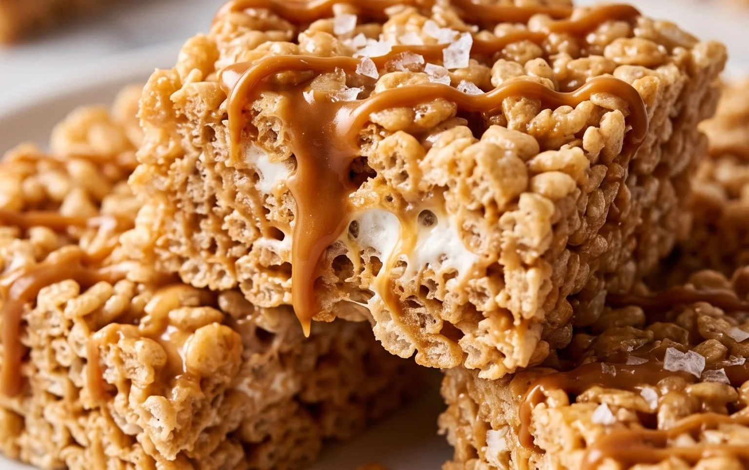 Brown Butter Dulce de Leche Rice Krispie Treats