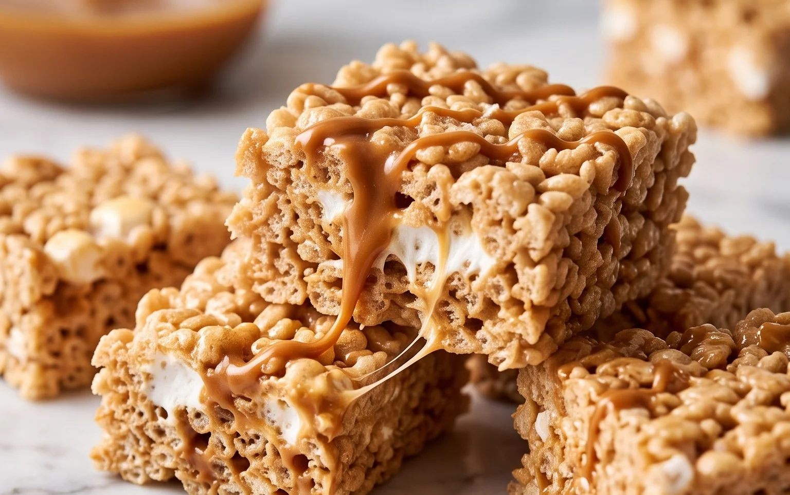 Brown Butter Dulce de Leche Rice Krispie Treats