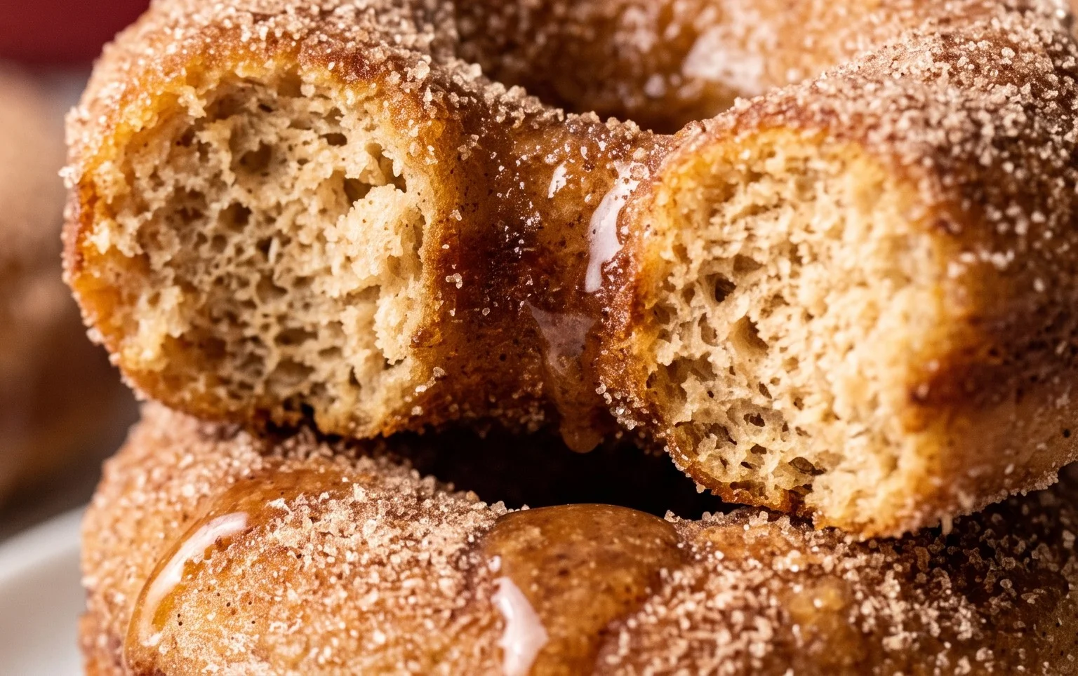 Apple Cider Sourdough Doughnuts