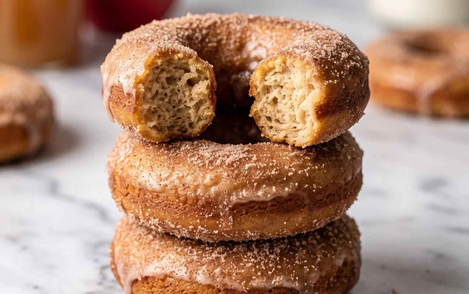 Apple Cider Sourdough Doughnuts-Tangy Homemade Bliss