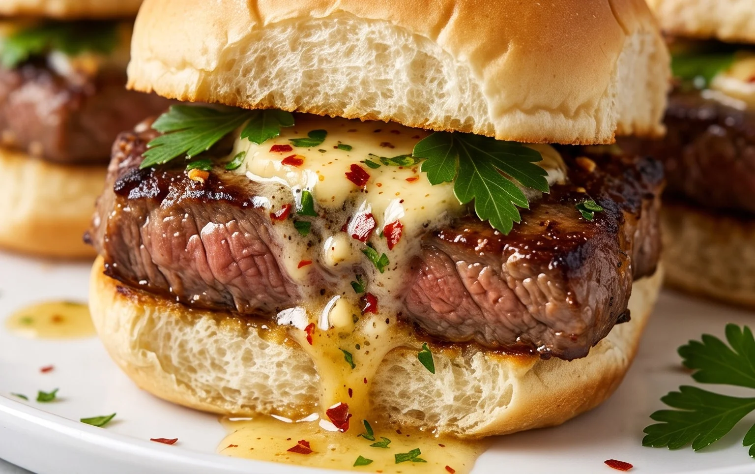 Cowboy Butter Steak Sliders
