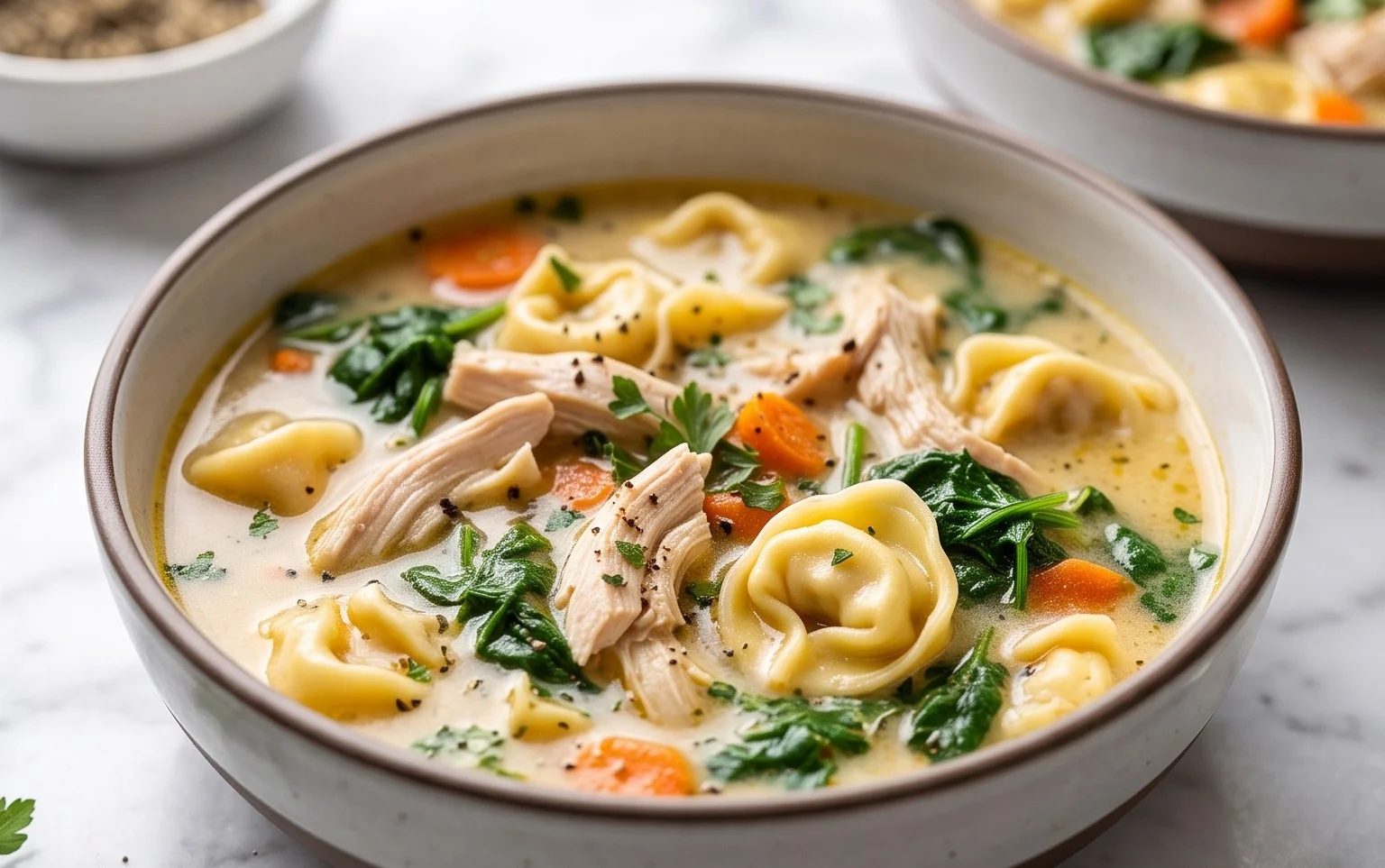Easy Chicken Tortellini Soup Weeknight Dinner
