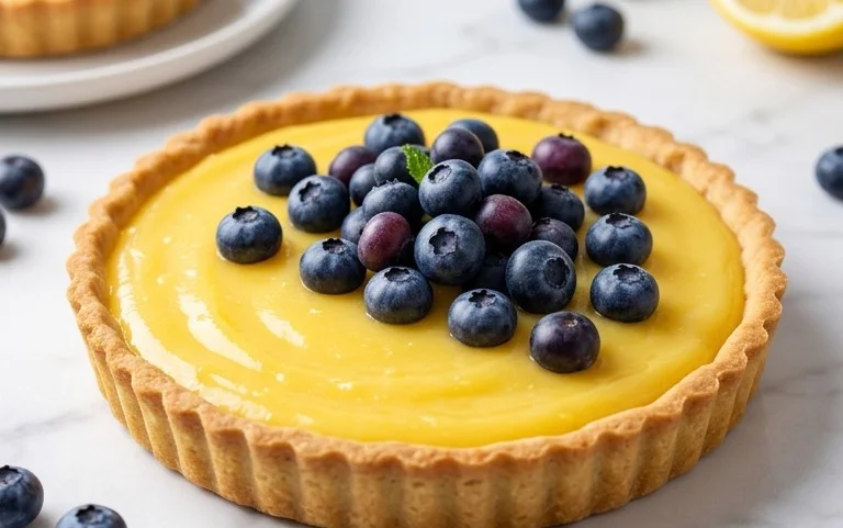 Blueberry Lemon Curd Tart – Sweet Tangy Delight