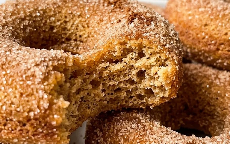 Baked Apple Cider Donuts with Cinnamon Sugar