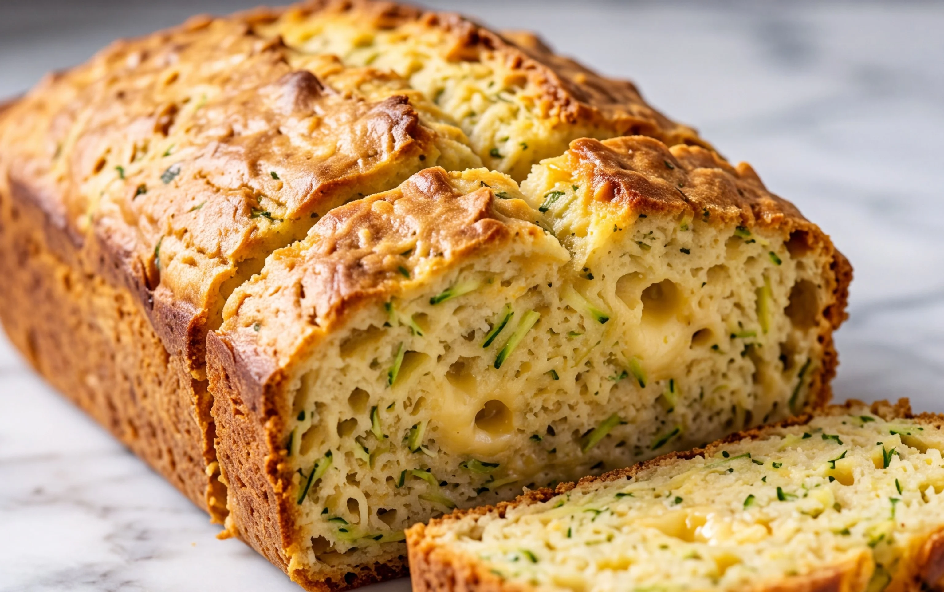 Zucchini Cheddar Herb Non-Non-Non-Alcoholic Alternativeic Non-Alcoholic Beer Bread